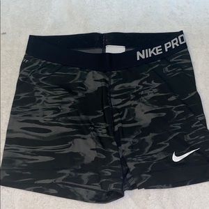 Grey and Black dri-fit Nike Pros